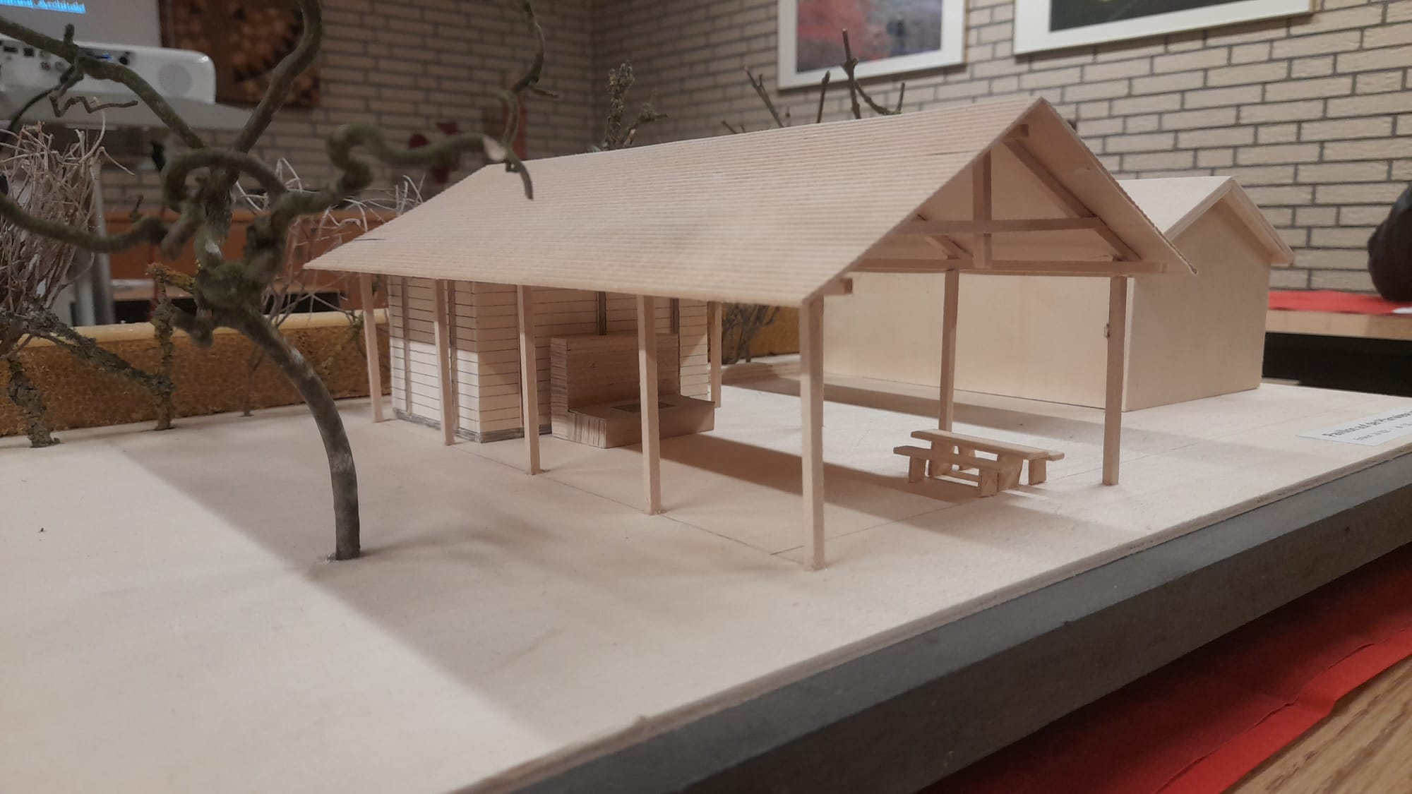 Modell des Pavillons